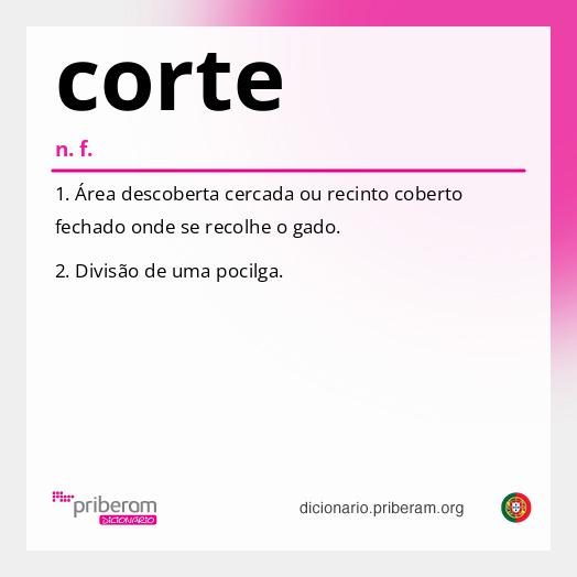 Significado de corte
